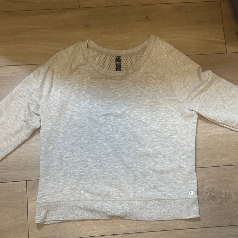 90 Degree By Reflex Light Gray Sweatshirt